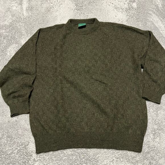 Lothlorian Sweater Mens Large Green Merino Wool Possum New Zealand - Picture 1 of 7